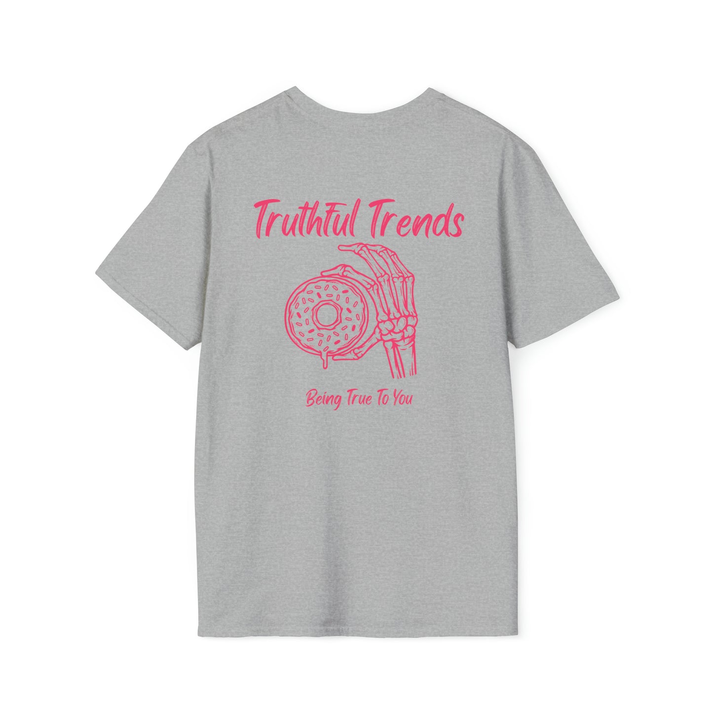 Skeleton and Donut Unisex Softstyle T-Shirt