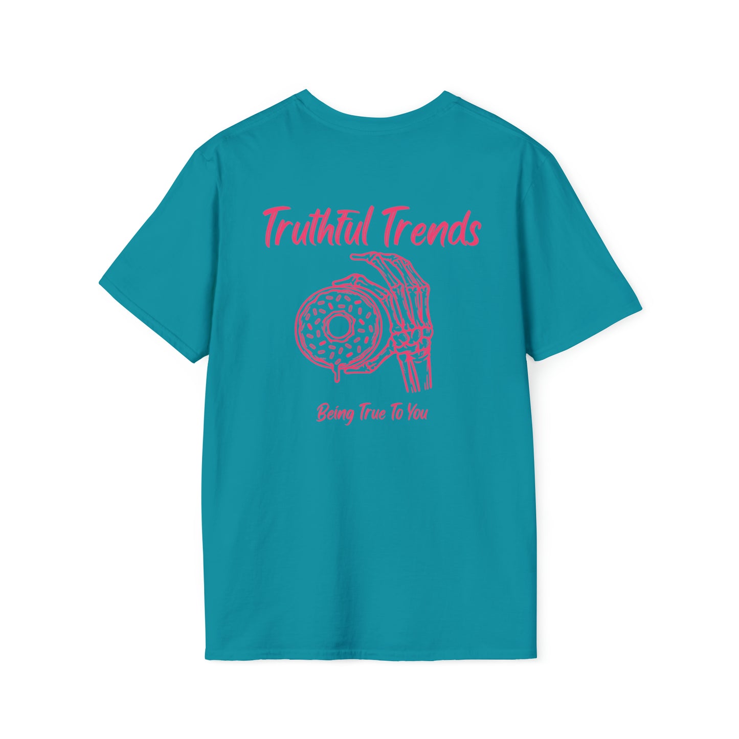 Skeleton and Donut Unisex Softstyle T-Shirt