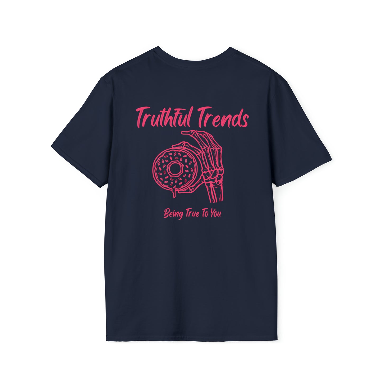 Skeleton and Donut Unisex Softstyle T-Shirt