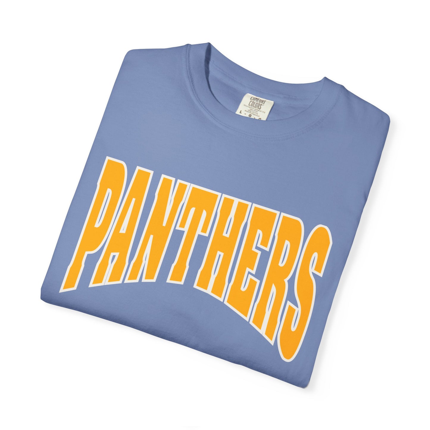 Panthers Unisex Garment-Dyed T-shirt, Casual Tee, Sports Apparel, Game Day Shirt, College Fan Gear, Comfortable Everyday Wear