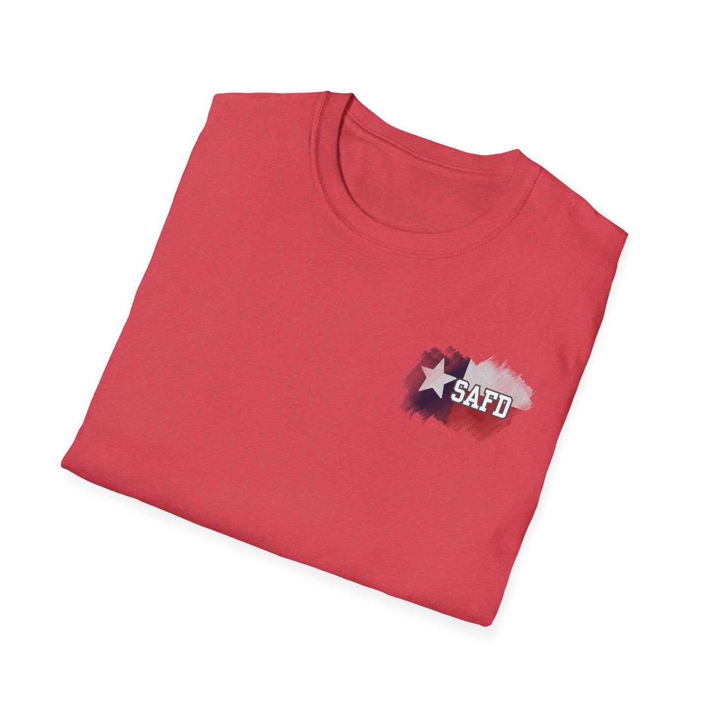 SAFD Unisex Softstyle T-Shirt - Casual Texas Pride Tee