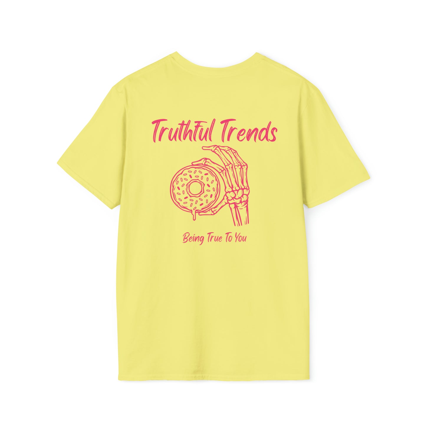 Skeleton and Donut Unisex Softstyle T-Shirt