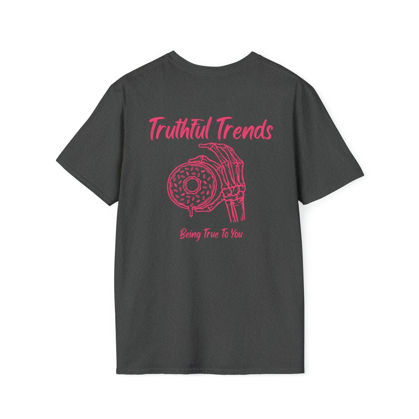 Skeleton and Donut Unisex Softstyle T-Shirt