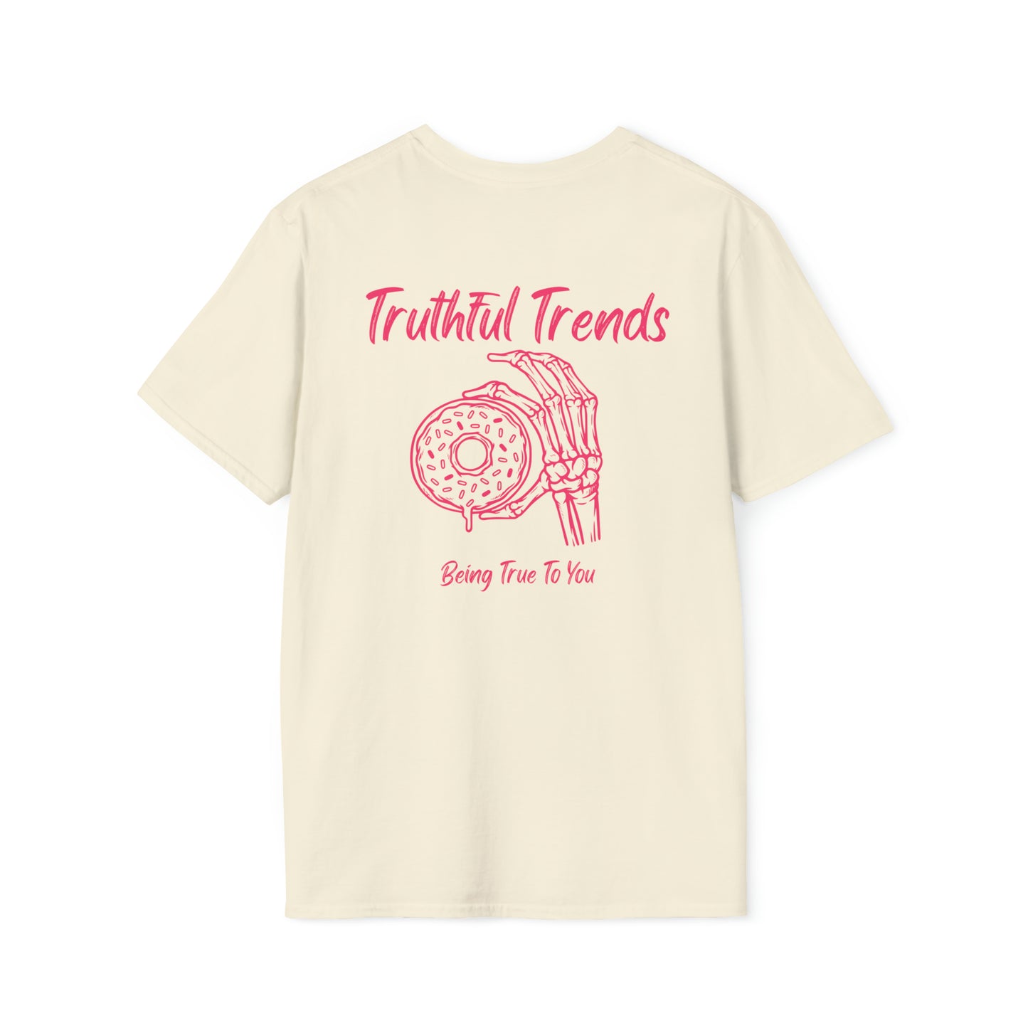 Skeleton and Donut Unisex Softstyle T-Shirt