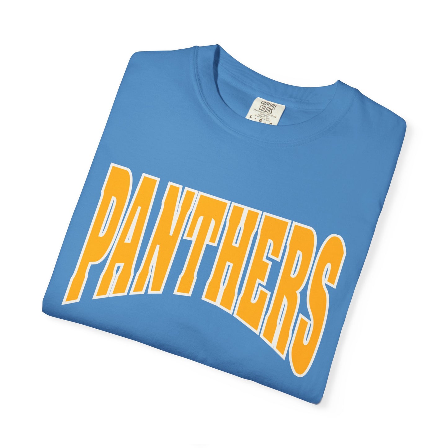 Panthers Unisex Garment-Dyed T-shirt, Casual Tee, Sports Apparel, Game Day Shirt, College Fan Gear, Comfortable Everyday Wear