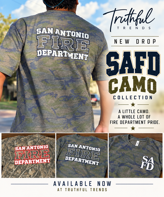 SAFD Camo Tee - San Antonio Fire Department Tee