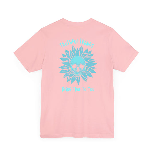 Skull and Sunflower Unisex Short Sleeve Tee