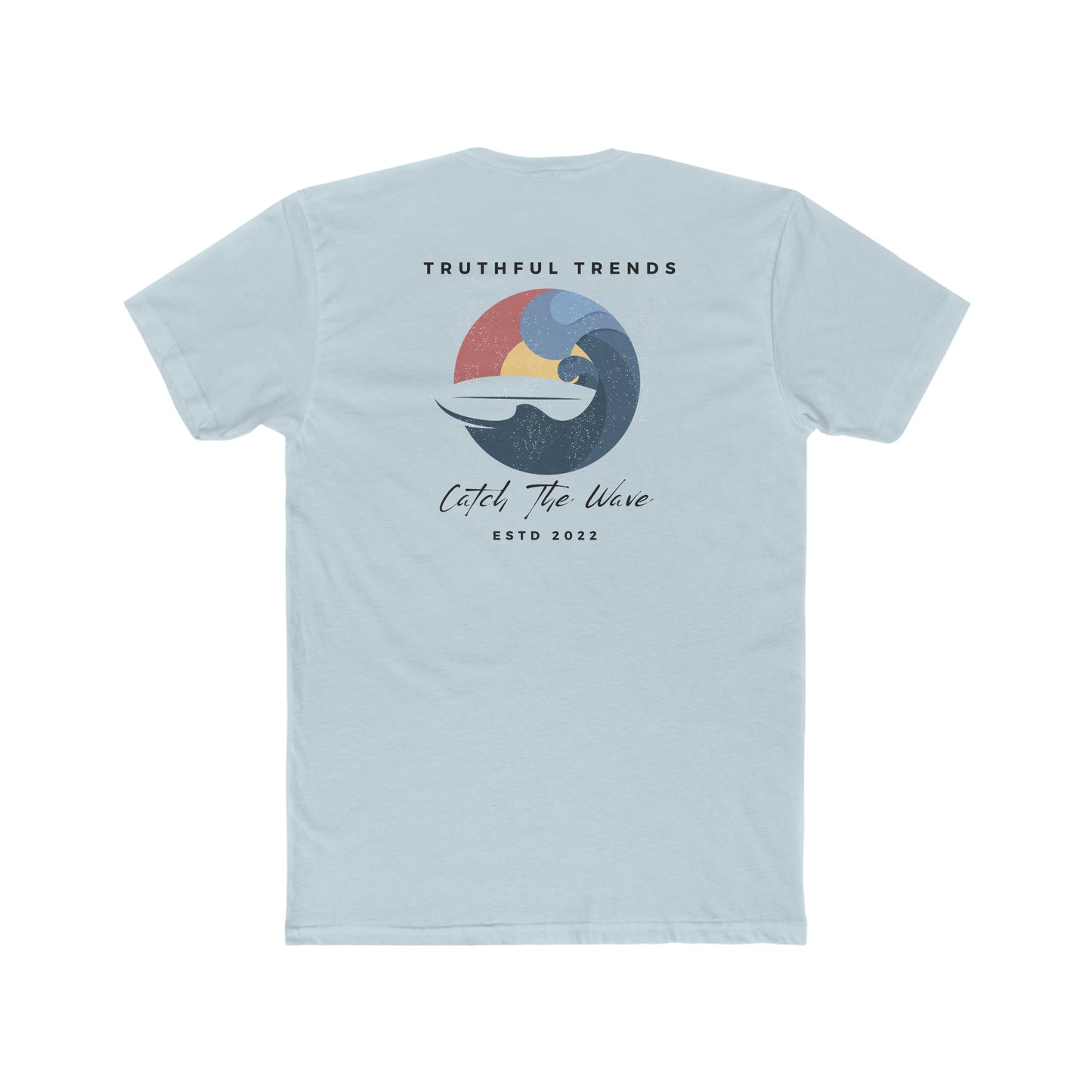 Catch the Wave Men's Cotton Crew Tee