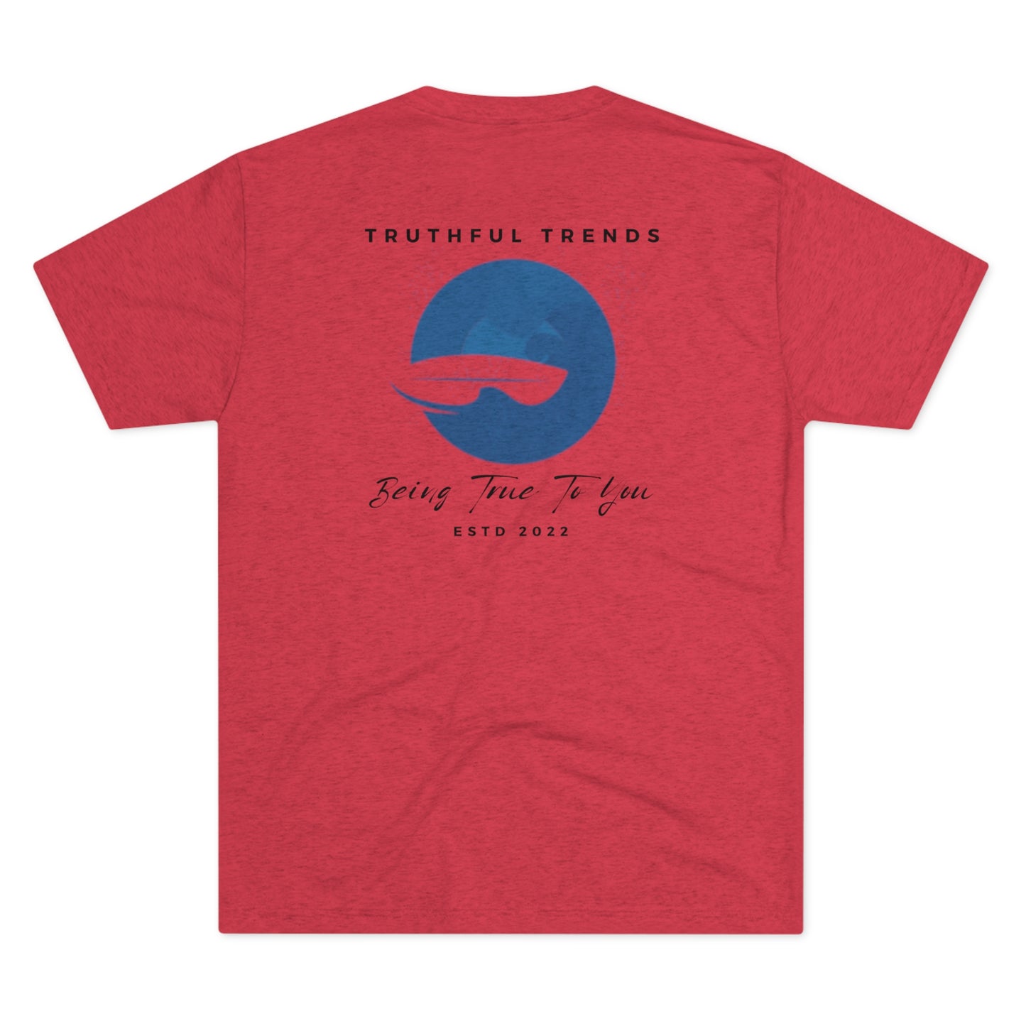 Wave and Surfboard Unisex Tri-Blend Crew Tee