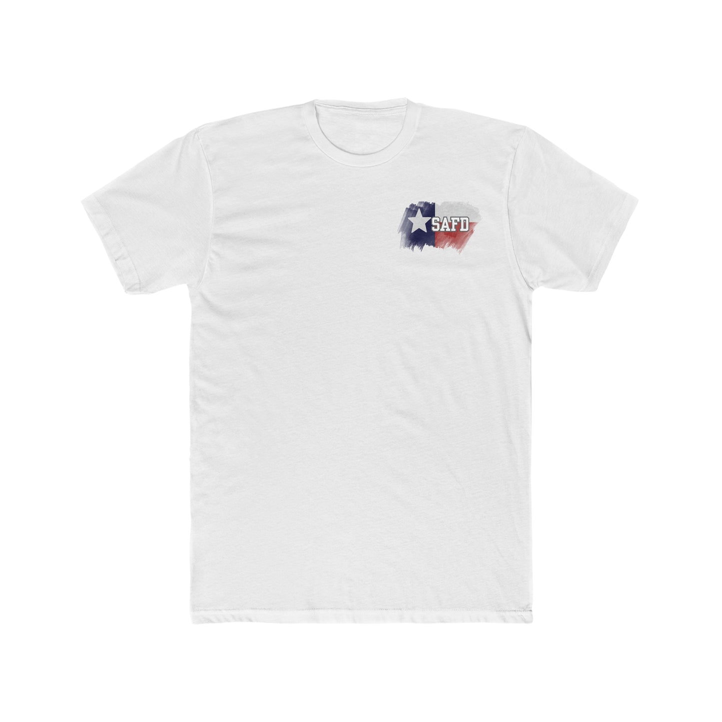 SAFD Texas Flag Men's Cotton Crew Tee