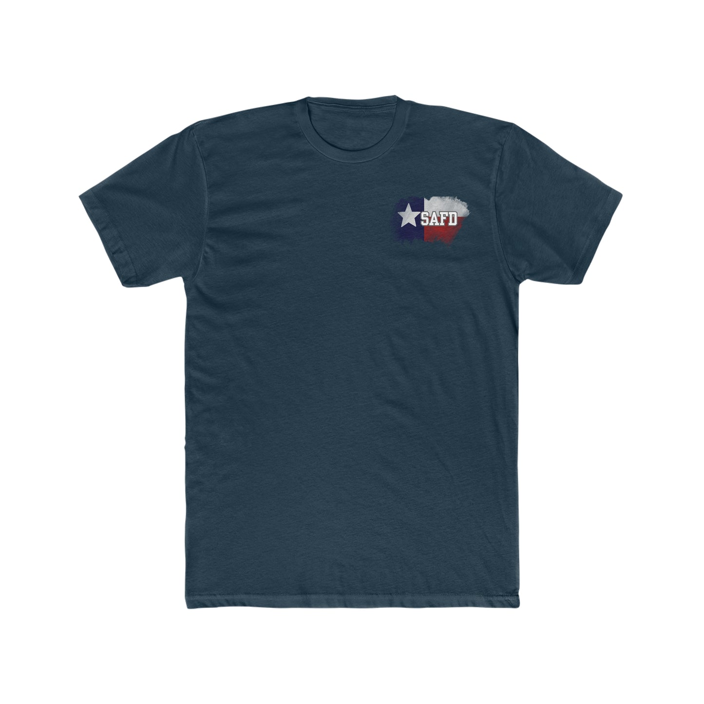 SAFD Texas Flag Men's Cotton Crew Tee