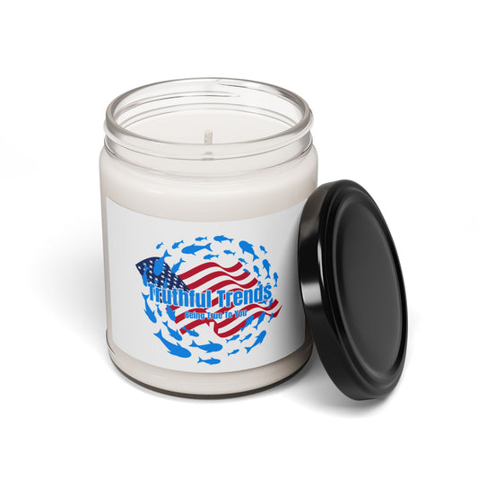 Patriotic Scented Candle, American Flag Design, Home Fragrance, Gift for Veterans, Memorial Day, 4th of July, Relaxation Decor