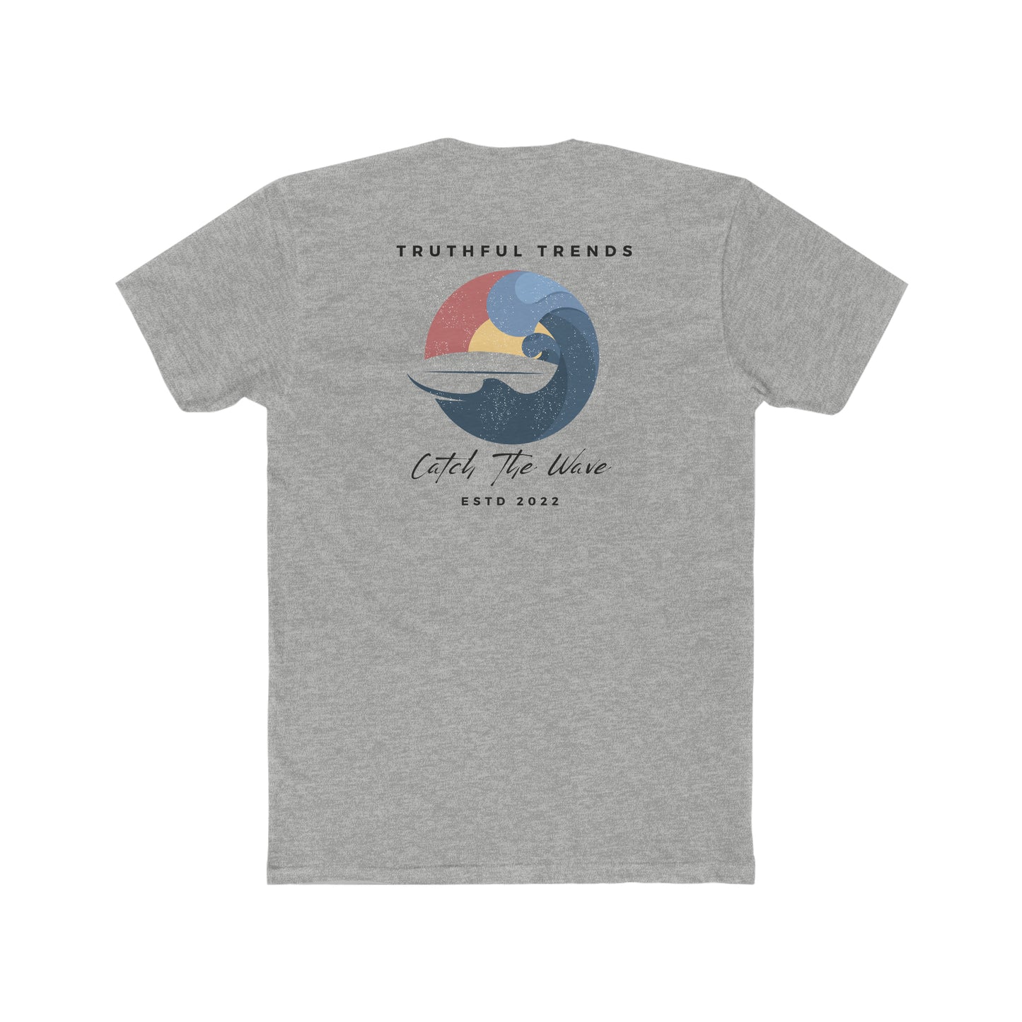 Catch the Wave Men's Cotton Crew Tee