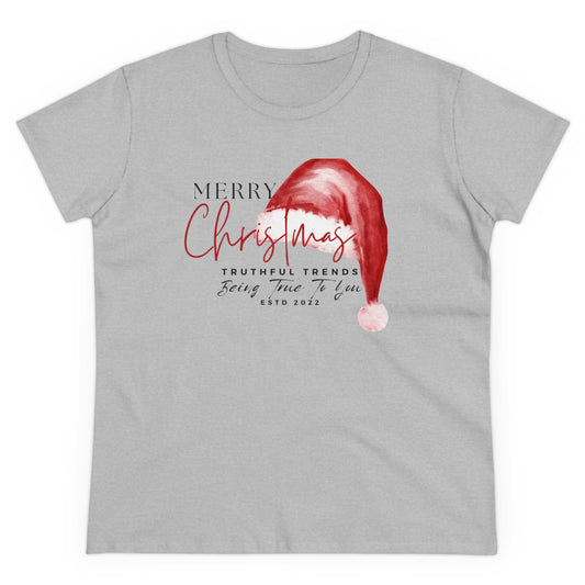 Santa Hat Women's Midweight Cotton Tee