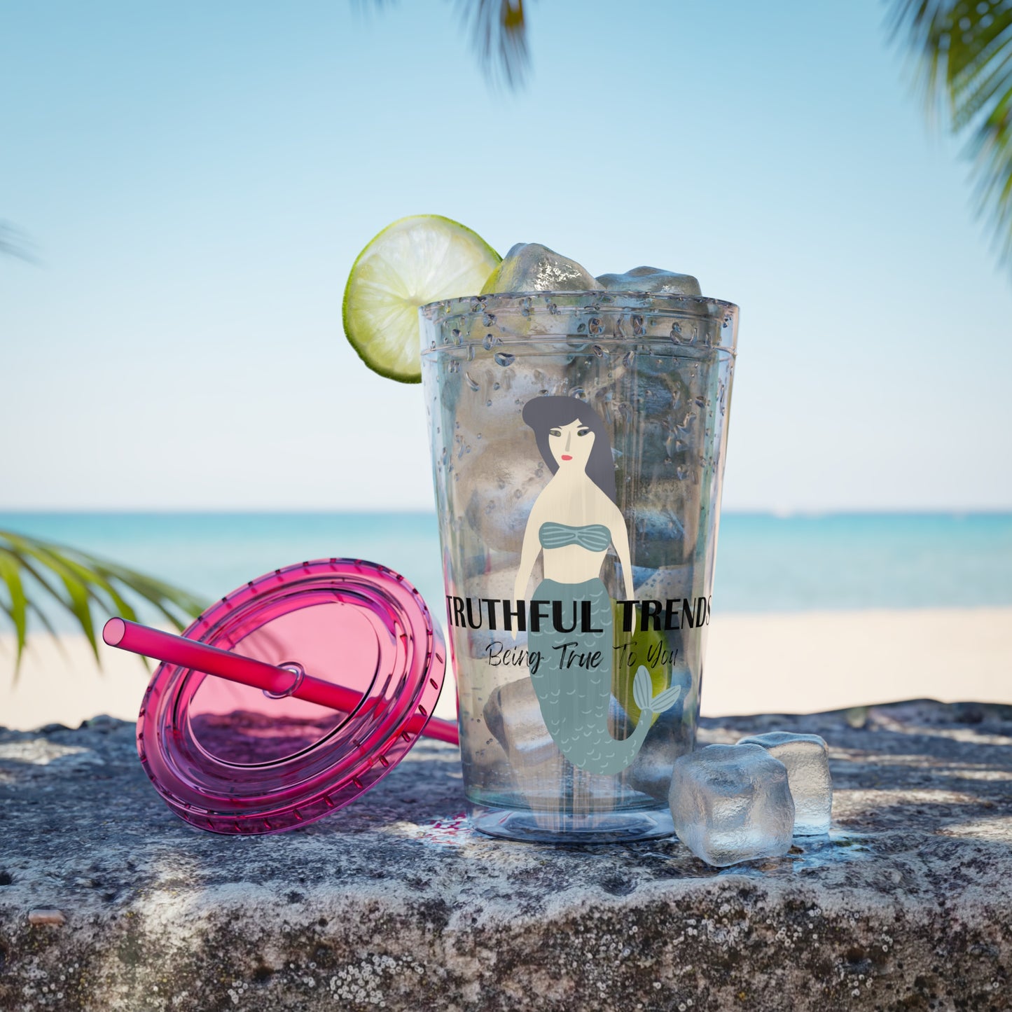 Sunsplash Tumbler with Straw, 16oz