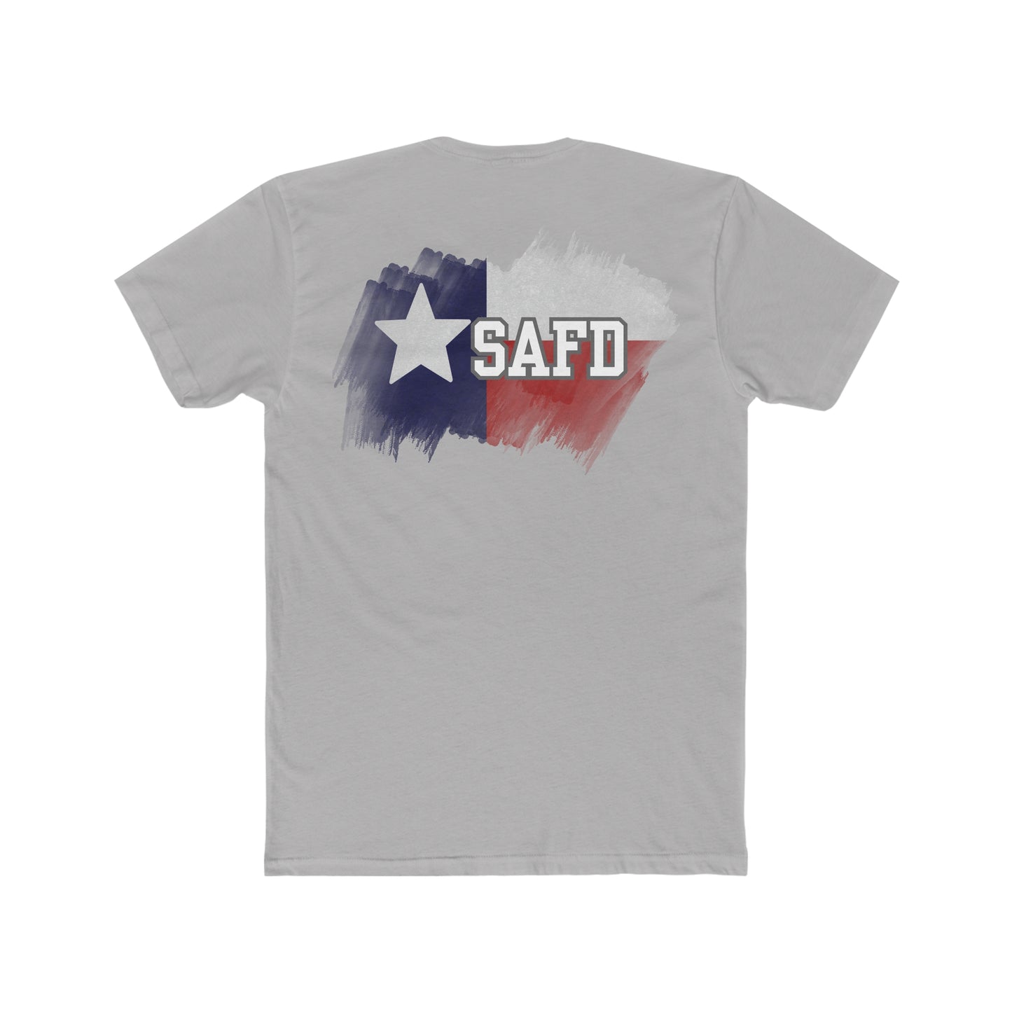 SAFD Texas Flag Men's Cotton Crew Tee