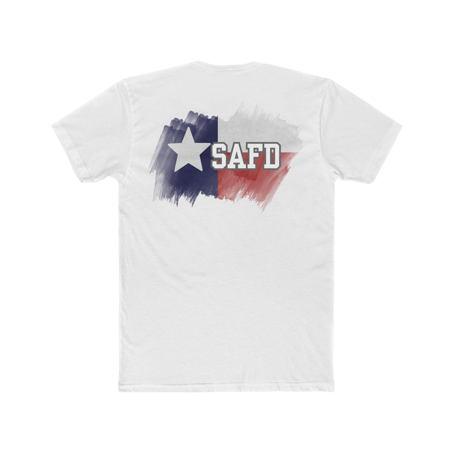 SAFD Texas Flag Men's Cotton Crew Tee