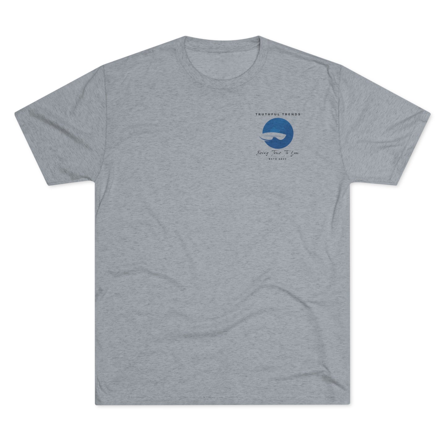 Wave and Surfboard Unisex Tri-Blend Crew Tee