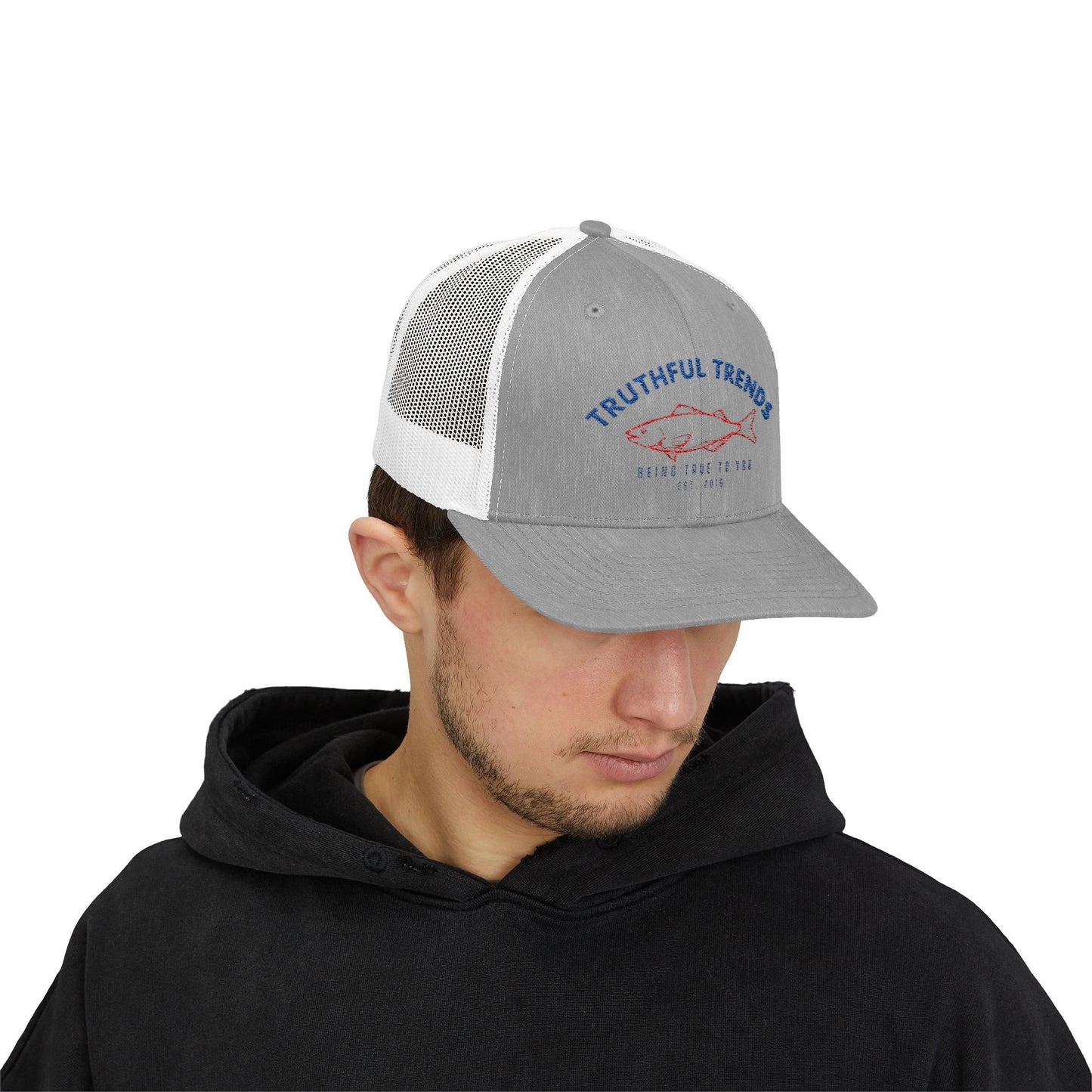 Fishing Snapback Trucker Cap, Casual Hat, Fishing Gift, Trendy Baseball Cap, Outdoor Gear, Summer Accessory