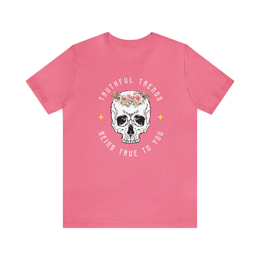 Skull and Flowers Unisex Jersey Short Sleeve Tee