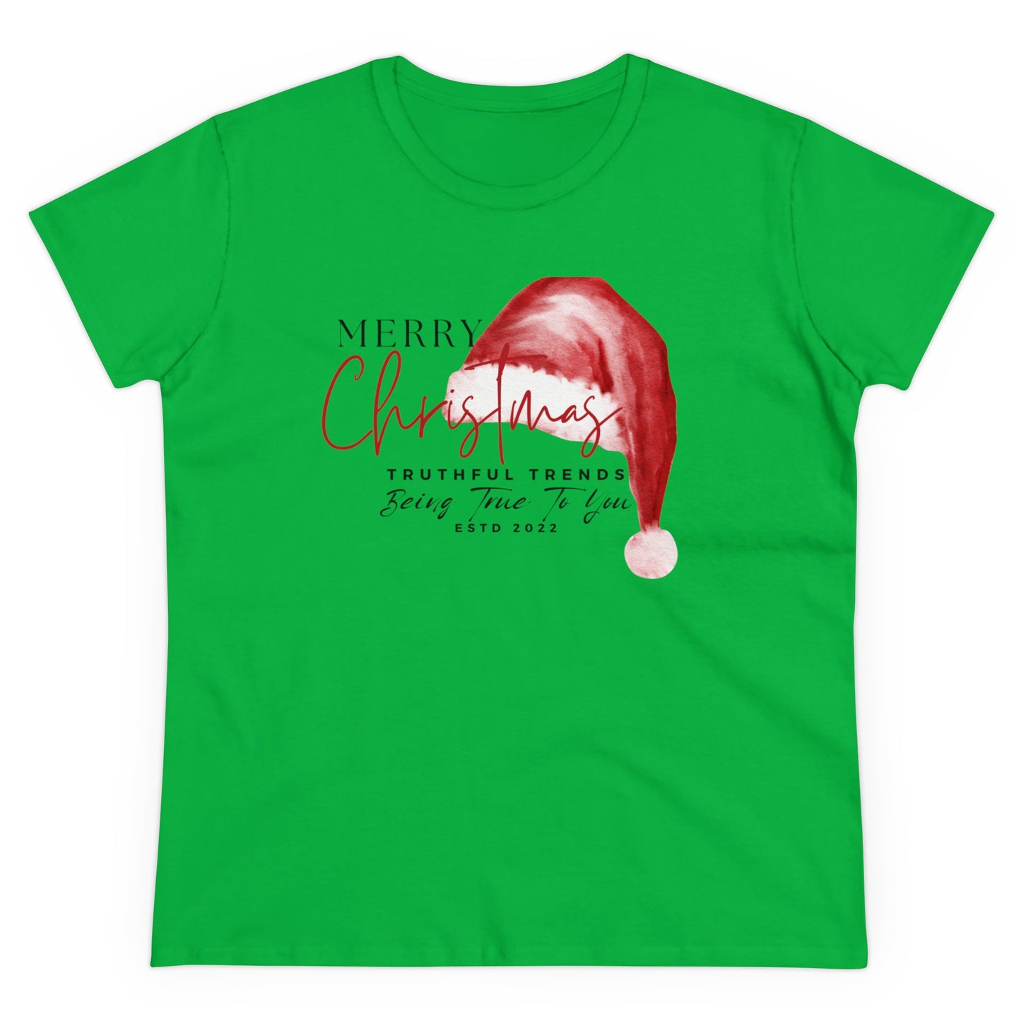 Santa Hat Women's Midweight Cotton Tee