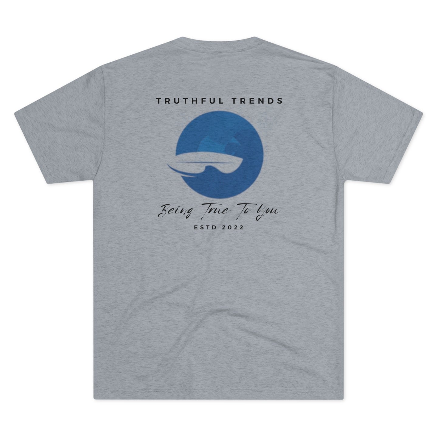 Wave and Surfboard Unisex Tri-Blend Crew Tee