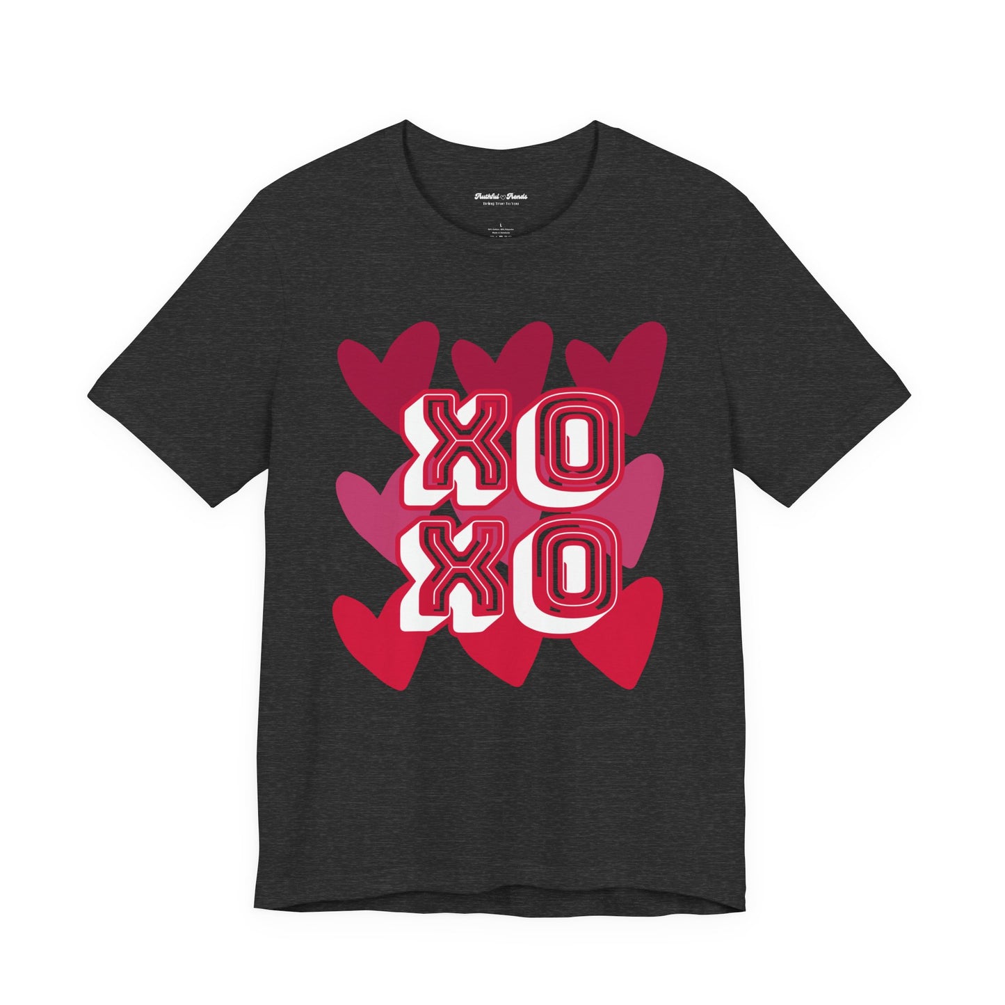 XO XO Heart Graphic Tee — Valentine’s Day Love Shirt
