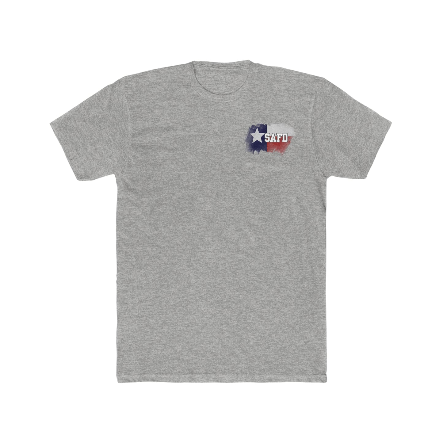 SAFD Texas Flag Men's Cotton Crew Tee