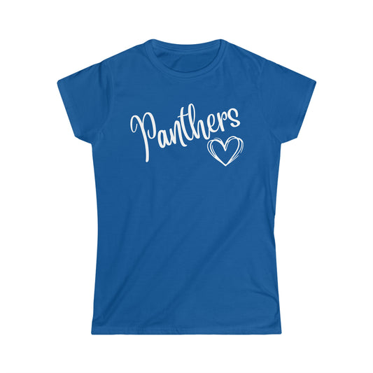 Panthers Heart Women's Softstyle Tee