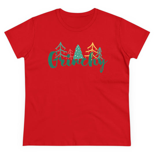 Grinchy Women's Midweight Cotton Tee