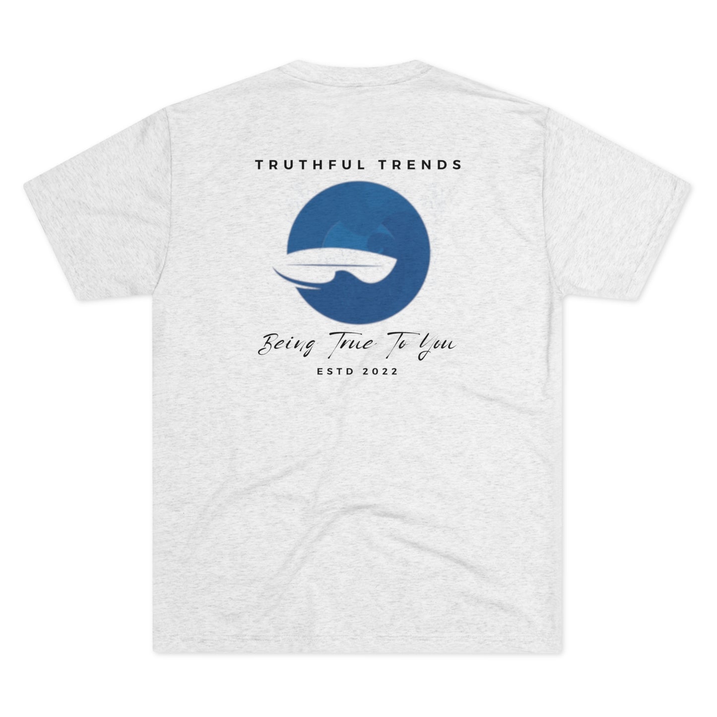 Wave and Surfboard Unisex Tri-Blend Crew Tee