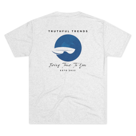 Wave and Surfboard Unisex Tri-Blend Crew Tee