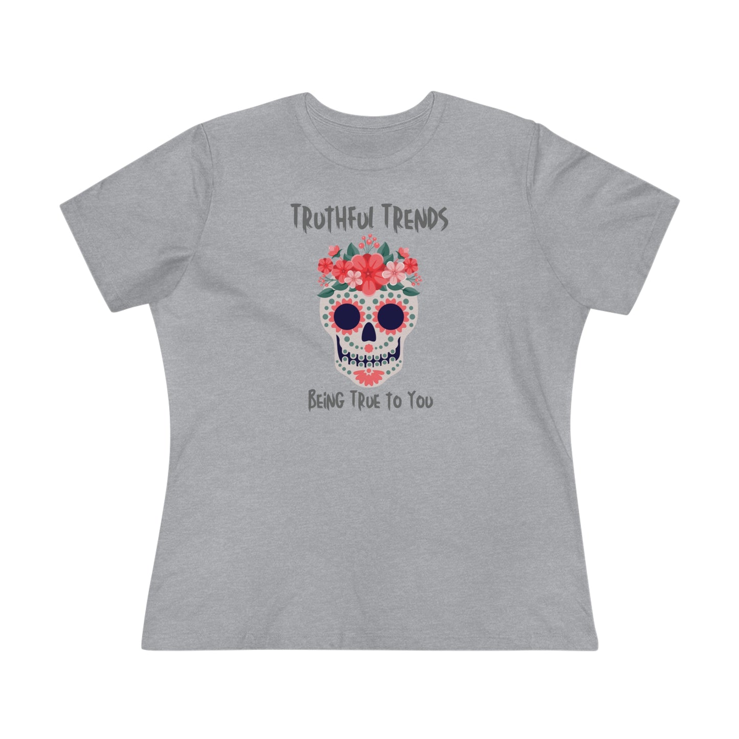 Skull and Flowers Women's Premium Tee