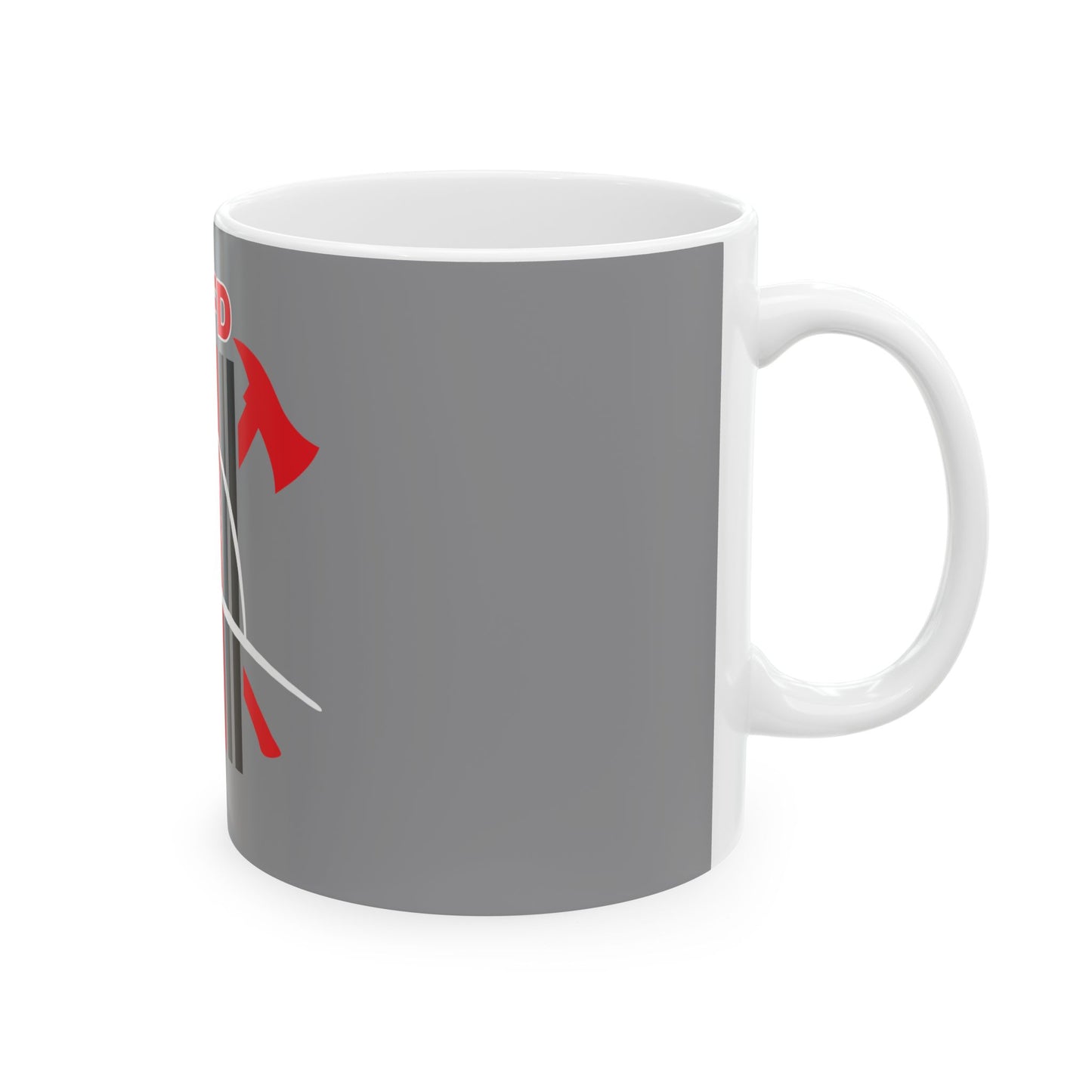 SAFD Helmet and Flag Ceramic Coffee Cup, Unique Gift for Firefighters, Memorial, Appreciation, Union Support