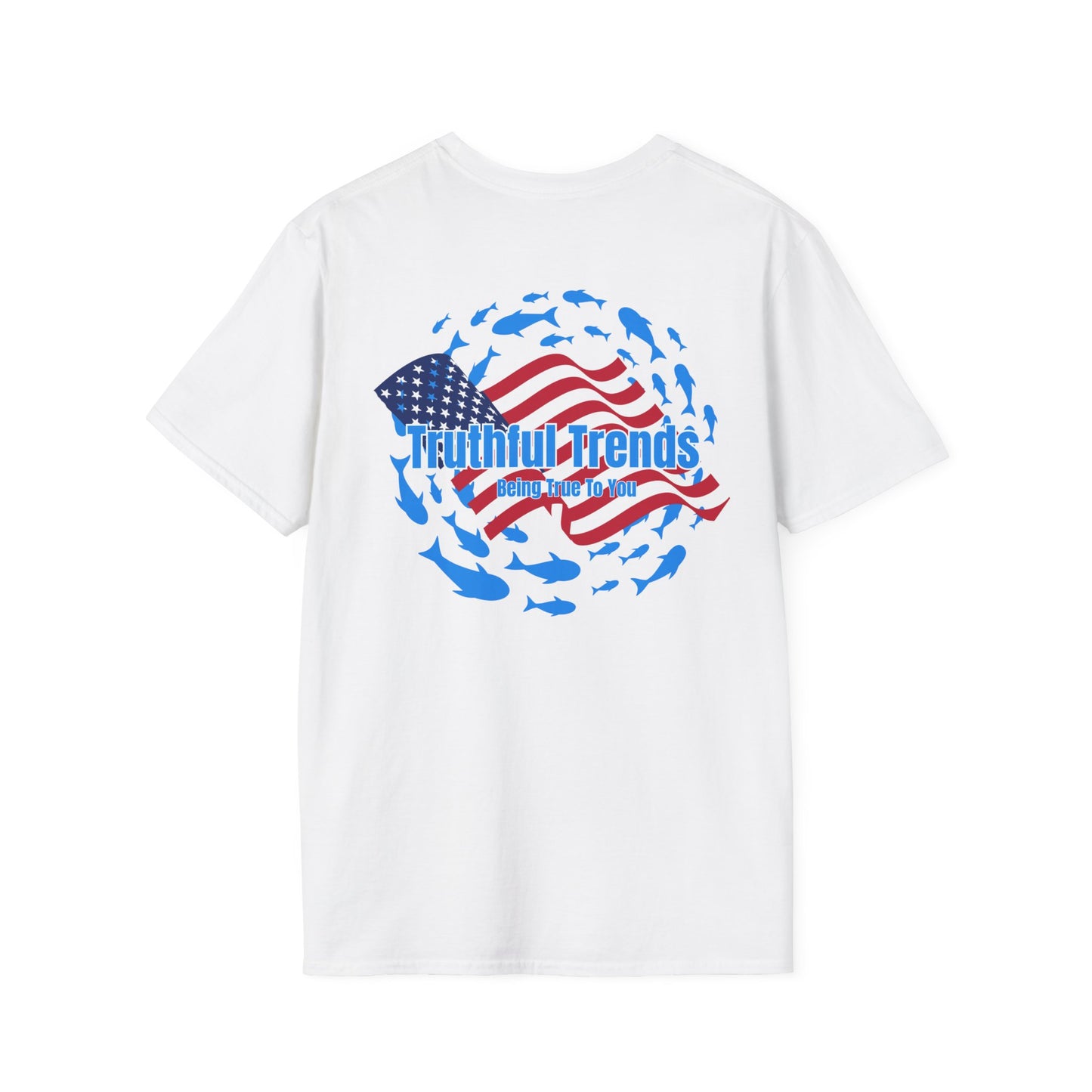 Shark School Unisex American Flag Softstyle T-Shirt, Comfortable Graphic Tee, Summer Fashion, Patriotic Apparel, Perfect for Independence Day, Gift [...]