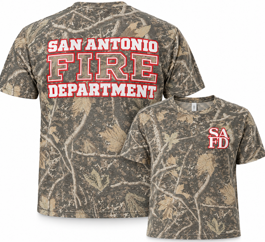 SAFD Camo Tee - San Antonio Fire Department Tee